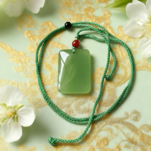 Spring Green Rectangle Pendant D149