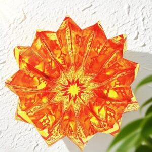 Golden Lotus (Traditional Paper Craft) D69