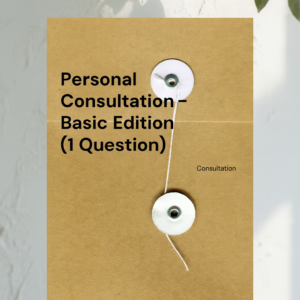 Personal Consultation – Basic Edition (1 Question) D59A