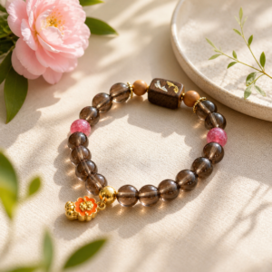 D253 Ink Shadow Floral Bracelet