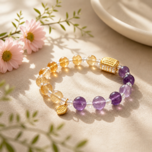D252 Golden Purple Melody Bracelet