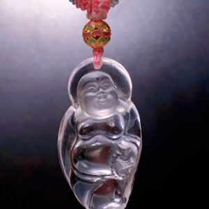 XSP063	Clear Quartz Free-Spirit Maitreya Pendant