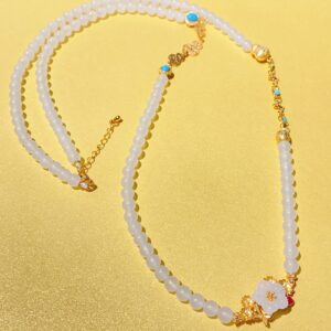 XSP020	Fu Lu Xi White Jade 108-Bead Mala