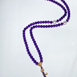 XSP054	Amethyst 108-Bead Mala, Purple Radiance Edition