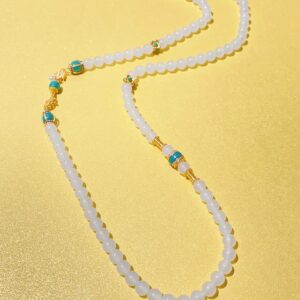 XSP021	Pine Breeze Tianlu White Jade 108-Bead Mala