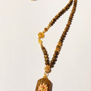 XSP002	Agarwood-Style Nine-Tailed Fox Pendant