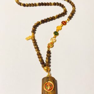 XSP001	Agarwood-Style Yellow Jambhala-Inspired Pendant